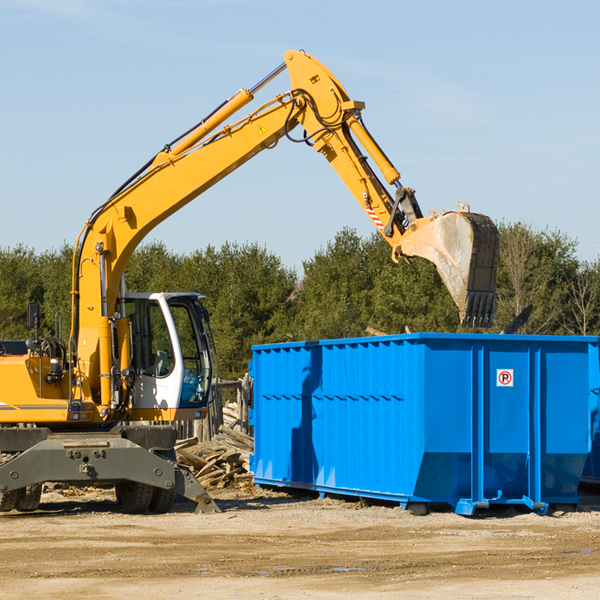 can i choose the location where the residential dumpster will be placed in Covington VA